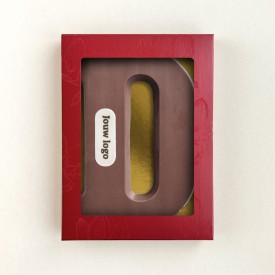 Chocoladeletter - 200 gram - met marsepein - A t/m Z