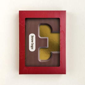 Chocoladeletter - 200 gram - met marsepein - A t/m Z