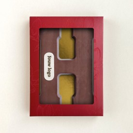 Chocoladeletter - 200 gram - met marsepein - A t/m Z