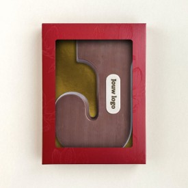 Chocoladeletter - 200 gram - met marsepein - A t/m Z
