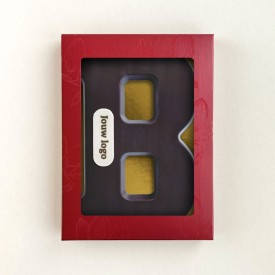 Chocoladeletter - 200 gram - puur met marsepein - A t/m Z