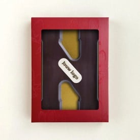 Chocoladeletter - 200 gram - puur met marsepein - A t/m Z