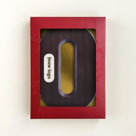 Chocoladeletter - 200 gram - puur met marsepein - A t/m Z