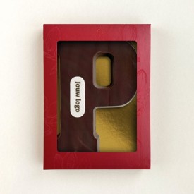 Chocoladeletter - 200 gram - puur met marsepein - A t/m Z