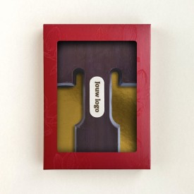 Chocoladeletter - 200 gram - puur met marsepein - A t/m Z