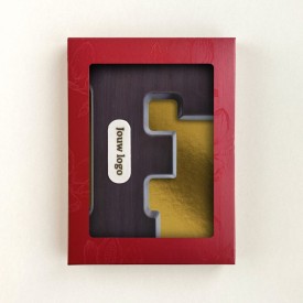 Chocoladeletter - 200 gram - puur met marsepein - A t/m Z