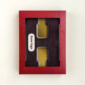Chocoladeletter - 200 gram - puur met marsepein - A t/m Z