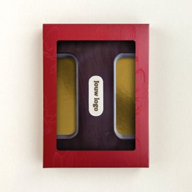 Chocoladeletter - 200 gram - puur met marsepein - A t/m Z