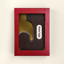 Chocoladeletter - 200 gram - puur met marsepein - A t/m Z