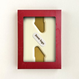 Chocoladeletter - 200 gram - wit met marsepein - A t/m Z
