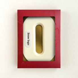 Chocoladeletter - 200 gram - wit met marsepein - A t/m Z