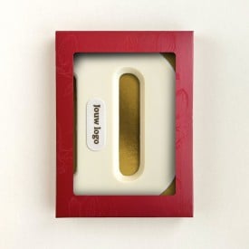 Chocoladeletter - 200 gram - wit met marsepein - A t/m Z