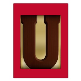 Chocoladeletter A t/m Z puur (200 g)