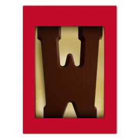 Chocoladeletter A t/m Z puur (200 g)