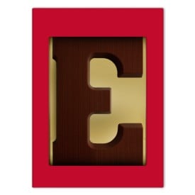 Chocoladeletter A t/m Z puur (200 g)