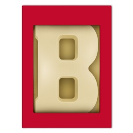 Chocoladeletter A t/m Z wit (200 g)