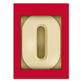 Chocoladeletter A t/m Z wit (200 g)