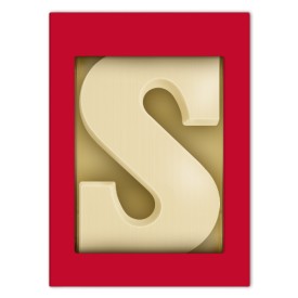 Chocoladeletter A t/m Z wit (200 g)