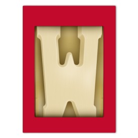 Chocoladeletter A t/m Z wit (200 g)
