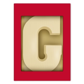 Chocoladeletter A t/m Z wit (200 g)
