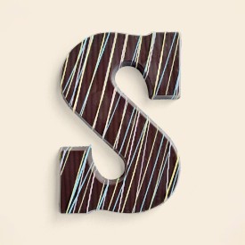 Chocoladeletter S Color Fun Puur