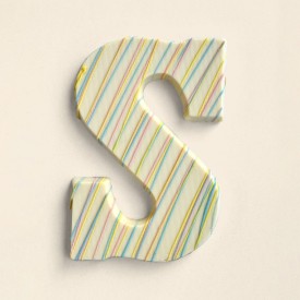 Chocoladeletter S Color Fun Wit