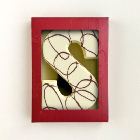 Chocoladeletter S Praline Wit 200gr