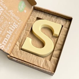 Chocoletter S Wit brievenbus Kado