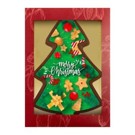 ChocoShape Pine Tree (175 gram)-Melk, wit