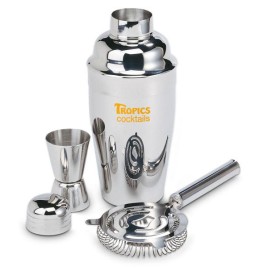 Cocktailset - RVS - shaker 500ml - maatbeker en zeef