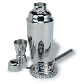 Chroomkleurige cocktailset-Glanzend zilver-Zonder opdruk