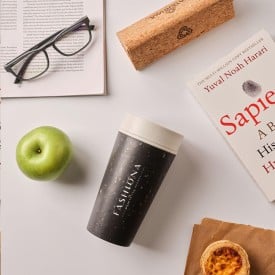 Circular&Co koffiebeker 340ml- PP - dubbelwandig - lekvrije deksel