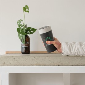 Circular&Co koffiebeker 340ml- PP - dubbelwandig - lekvrije deksel
