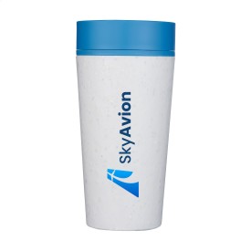 Circular&Co Recycled Coffee Cup 340 ml koffiebeker-Wit/blauw