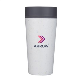 Circular&Co Recycled Coffee Cup 340 ml koffiebeker-Wit/zwart