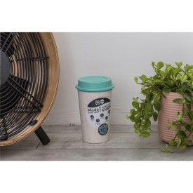 Circular&Co koffiebeker 340ml- PP - dubbelwandig - drukdeksel