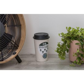 Circular&Co koffiebeker 340ml- PP - dubbelwandig - drukdeksel