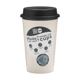 Circular&Co koffiebeker 340ml- PP - dubbelwandig - drukdeksel