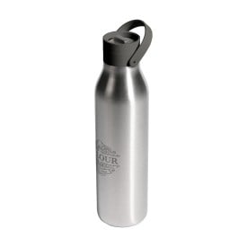 Circular&Co waterfles 750 ml - gerecycled RVS - thermos - schroefdop