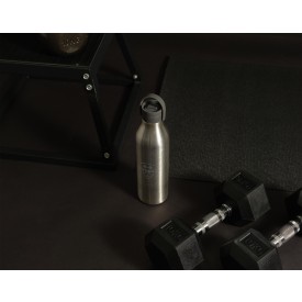Circular&Co waterfles 750 ml - gerecycled RVS - thermos - schroefdop