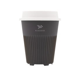 Circular&Co koffiebeker 227ml- PP - deksel met drinkopening - quick-dry onderzijde - ribbelwand
