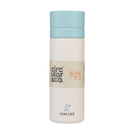 Circular&Co Reusable Bottle 600 ml waterfles-Grijs/blauw