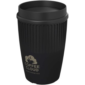 Cirrus POP 350 ml beker met 360° deksel-Zwart