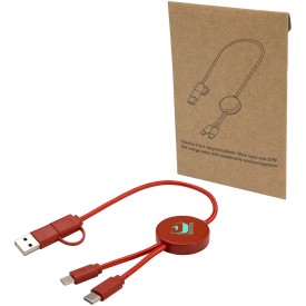 Citala 5-in-1 30 cm datasynchronisatie- en 27 W snellaadkabel van gerecycled plastic-Brick
