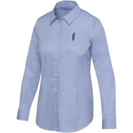 Citrine damesshirt - katoen BCI - twill - lange mouwen - regular fit