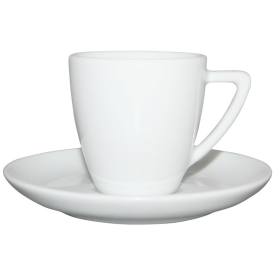 Espresso kop en schotel - 70ml - porselein - wit
