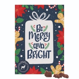 Adventskalender met ophangoog - 24 chocolaatjes - volledig bedrukt