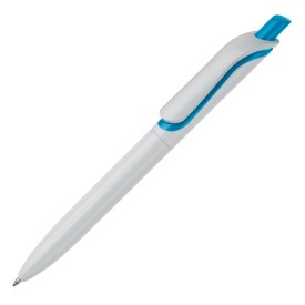 Click Shadow balpen - kunststof - blauwe inkt - ECO-Wit / lichtblauw