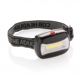 COB hoofdlamp-Zwart