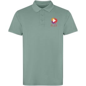 Cobain unisex polo met korte mouwen -Donker groen